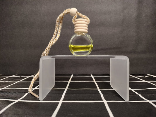 2  Pack Glass Round 8ml Hanging Car Air Fresheners